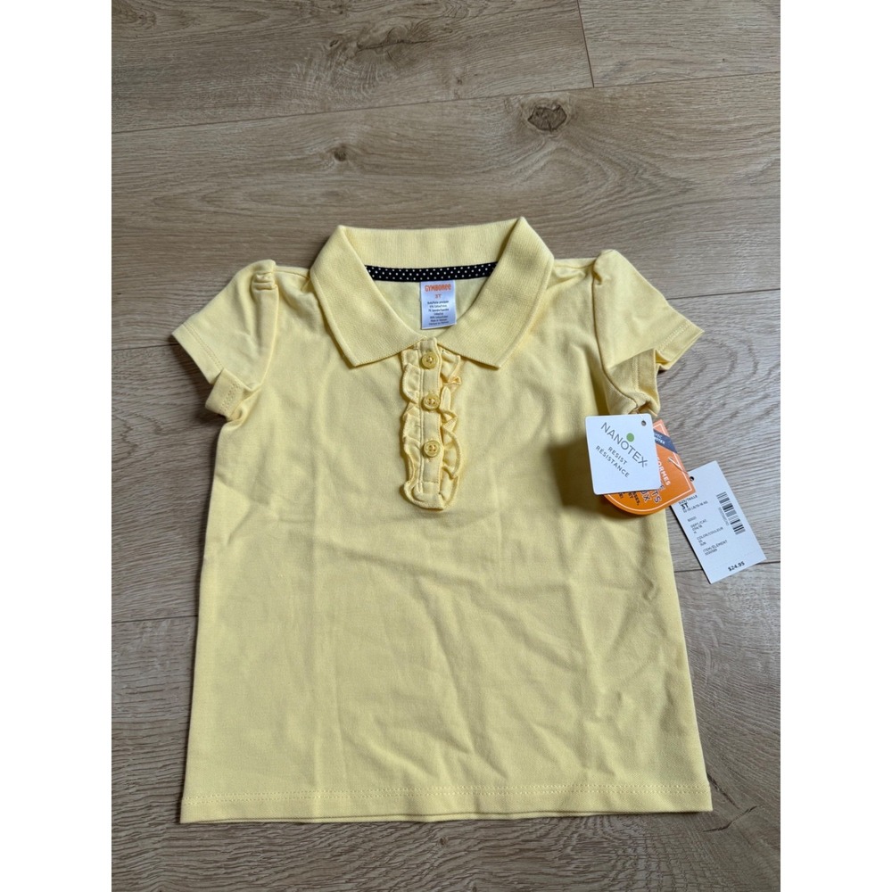 NWT Girls Kids Gymboree playproof uniforms nanotex short sleeve polo size 3T
